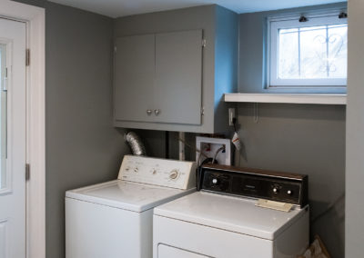New Laundry Area in Master Bedroom Renovation